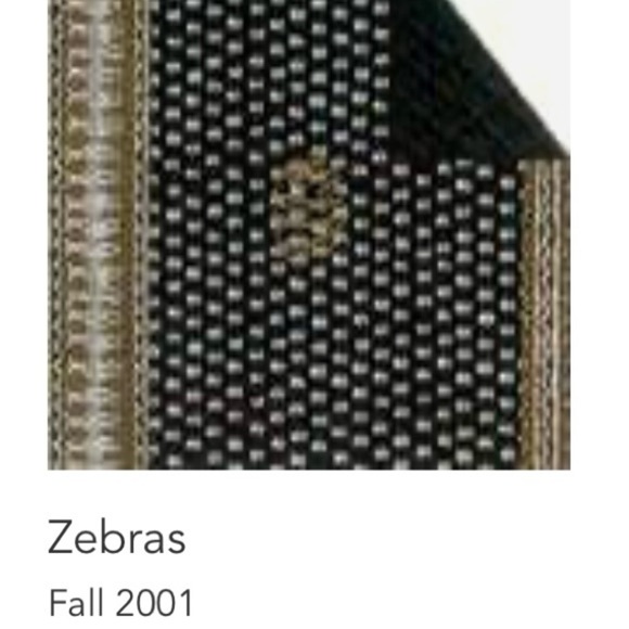 Vintage VERA BRADLEY Zebra 2001 Wallet Long Wallet Black Cream Brown Velcro Y2K - Picture 13 of 13